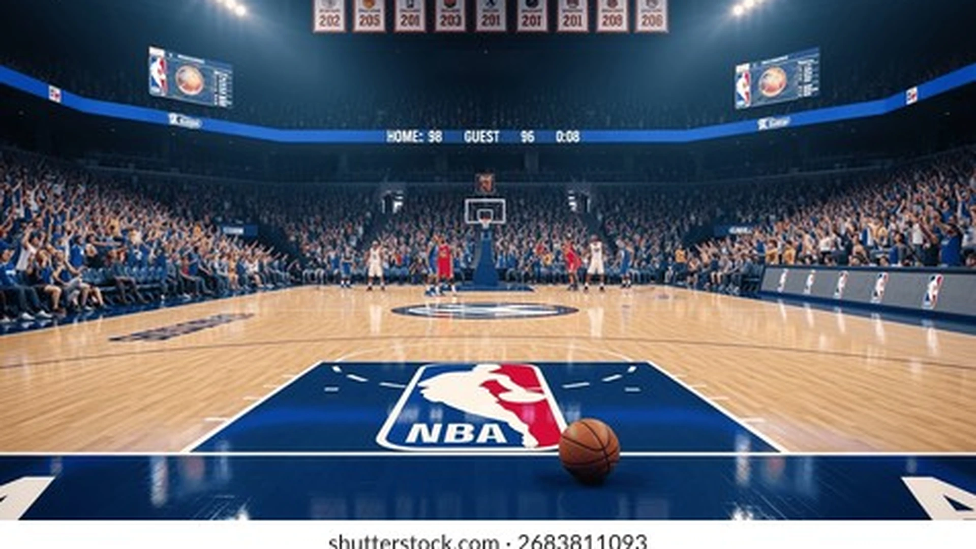 NBA比赛球场画面